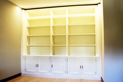 Mueble biblioteca para la residencia Tecnum Donostia
